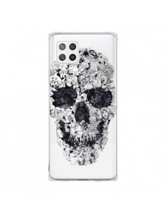 Coque Samsung A42 Doodle Skull Dessin Tête de Mort...