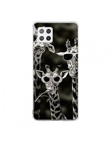 Coque Samsung A42 Girafe Swag Lunettes Familiy Giraffe - Asano Yamazaki