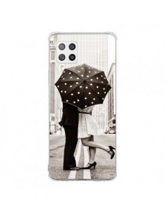 Coque Samsung A42 Secret under Umbrella Amour Couple Love...