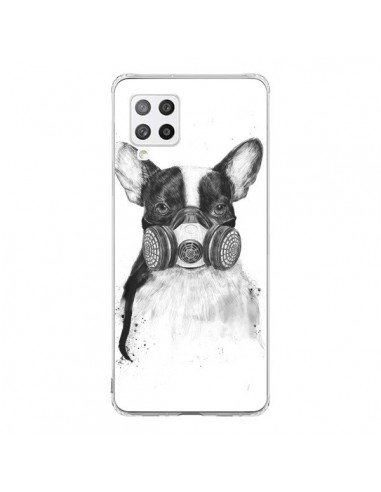 Coque Samsung A42 Tagueur Bulldog Dog Chien Big City Life - Balazs Solti