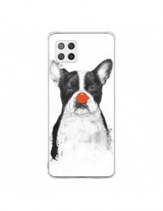 Coque Samsung A42 Clown Bulldog Chien Dog - Balazs Solti
