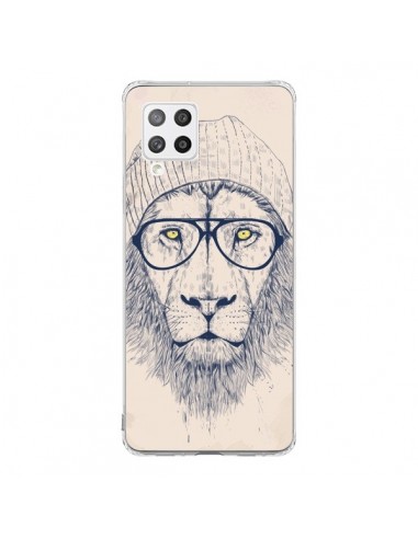 Coque Samsung A42 Cool Lion Lunettes - Balazs Solti