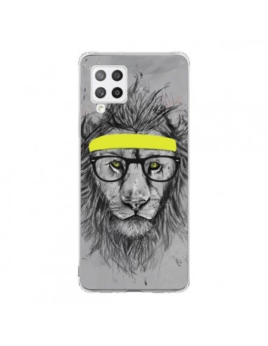 Coque Samsung A42 Hipster Lion - Balazs Solti