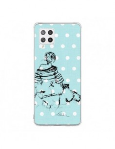 Coque Samsung A42 Croquis Pois Femme Fashion Mode - Cécile