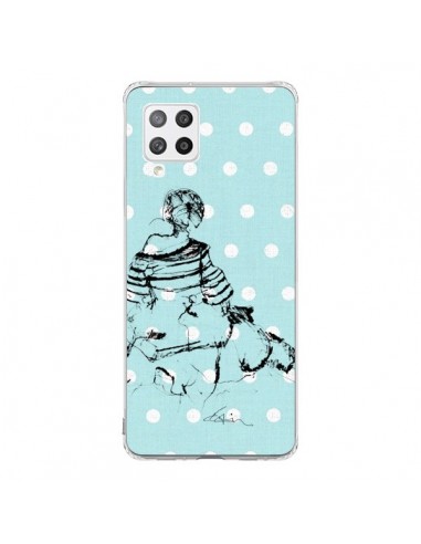 Coque Samsung A42 Croquis Pois Femme Fashion Mode - Cécile