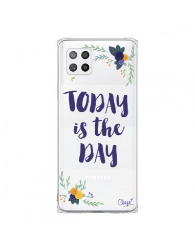 Coque Samsung A42 Today is the day Fleurs Transparente - Chapo