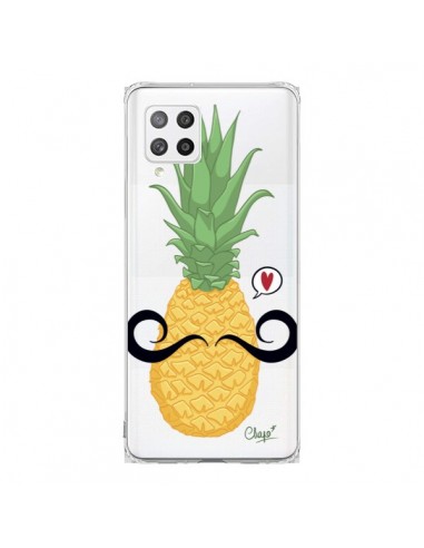 Coque Samsung A42 Ananas Moustache Transparente - Chapo