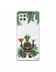 Coque Samsung A42 Tiki Thailande Jungle Bois Transparente...