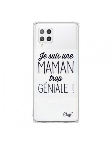 Coque Samsung A42 Je suis une Maman trop Géniale Transparente - Chapo