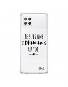 Coque Samsung A42 Je suis une Maman au Top Transparente -...