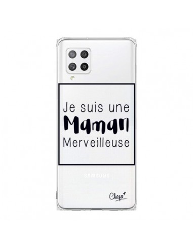 Coque Samsung A42 Je suis une Maman Merveilleuse Transparente - Chapo