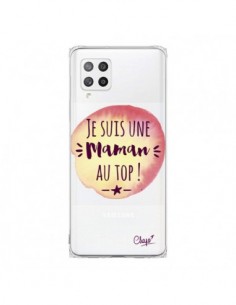 Coque Samsung A42 Je suis une Maman au Top Orange...
