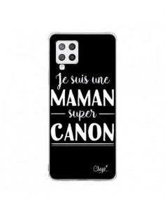 Coque Samsung A42 Je suis une Maman super Canon - Chapo