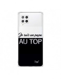 Coque Samsung A42 Je suis un Papa au Top Transparente -...