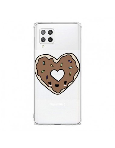 Coque Samsung A42 Donuts Heart Coeur Chocolat Transparente - Claudia Ramos