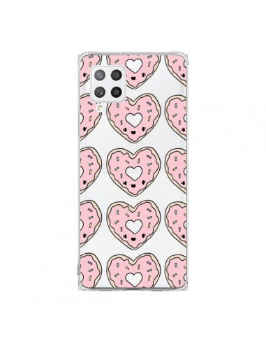 Coque Samsung A42 Donuts Heart Coeur Rose Pink Transparente - Claudia Ramos