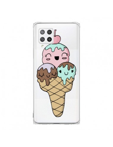 Coque Samsung A42 Ice Cream Glace Summer Ete Cerise Transparente - Claudia Ramos