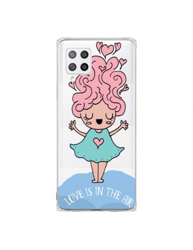 Coque Samsung A42 Love Is In The Air Fillette Transparente - Claudia Ramos