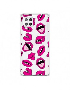 Coque Samsung A42 Lèvres Lips Bouche Kiss Transparente -...