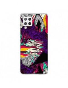 Coque Samsung A42 Color Husky Chien Loup - Danny Ivan