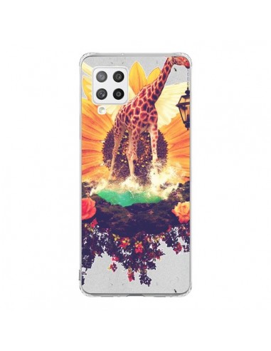 Coque Samsung A42 Girafflower Girafe - Eleaxart