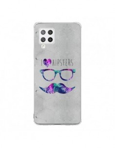 Coque Samsung A42 I Love Hipsters - Eleaxart