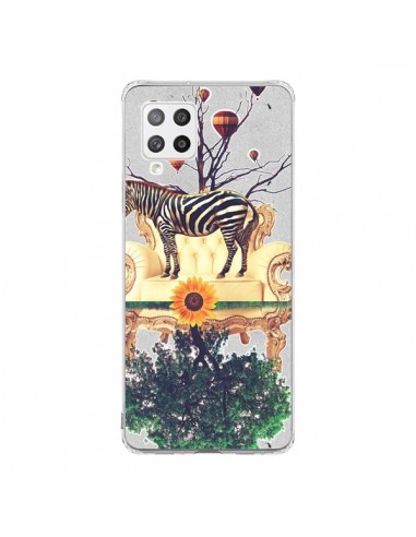 Coque Samsung A42 Zebre The World - Eleaxart