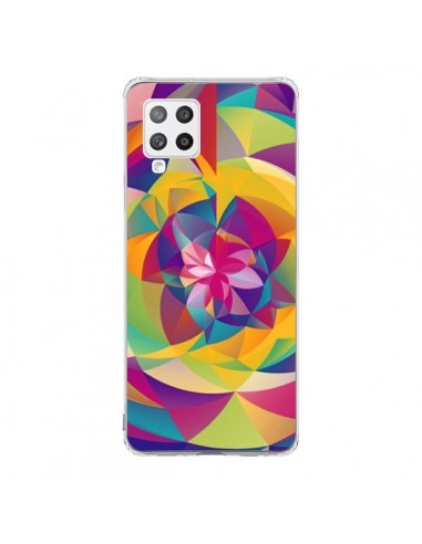 Coque Samsung A42 Acid Blossom Fleur - Eleaxart