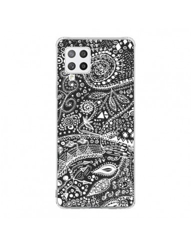 Coque Samsung A42 Azteque Noir et Blanc - Eleaxart