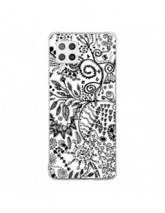 Coque Samsung A42 Azteque Blanc et Noir - Eleaxart