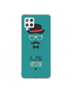 Coque Samsung A42 Chapeau, Lunettes, Moustache, Noeud...