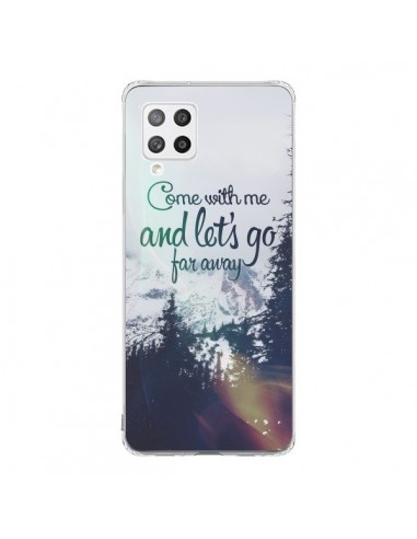 Coque Samsung A42 Let's Go Far Away Snow Neige - Eleaxart