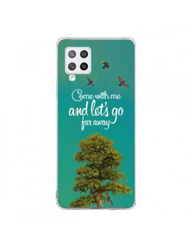Coque Samsung A42 Let's Go Far Away Tree Arbre - Eleaxart