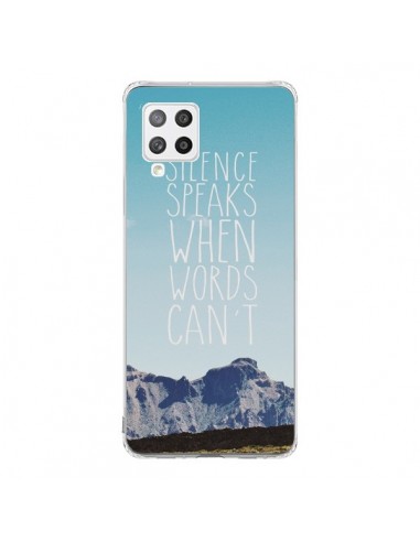 Coque Samsung A42 Silence speaks when words can't paysage - Eleaxart