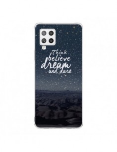 Coque Samsung A42 Think believe dream and dare Pensée...