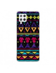 Coque Samsung A42 Triangles Pattern Azteque - Eleaxart