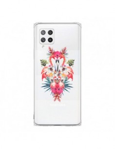Coque Samsung A42 Tropicales Flamingos Tropical Flamant...
