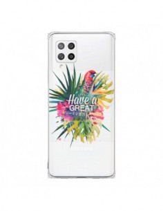 Coque Samsung A42 Have a great summer Ete Perroquet...