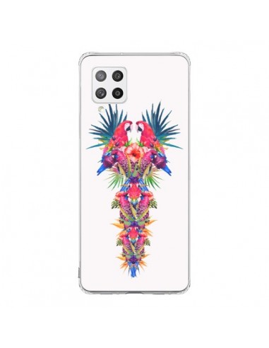 Coque Samsung A42 Parrot Kingdom Royaume Perroquet - Eleaxart