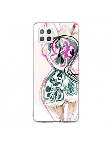 Coque Samsung A42 Femme en fleurs - Elisaveta Stoilova