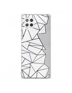 Coque Samsung A42 Lignes Grilles Side Grid Abstract Noir...