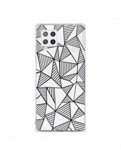Coque Samsung A42 Lignes Grilles Triangles Grid Abstract...