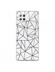Coque Samsung A42 Lignes Triangles Grid Abstract Noir...