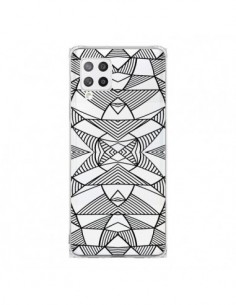 Coque Samsung A42 Lignes Miroir Grilles Triangles Grid...