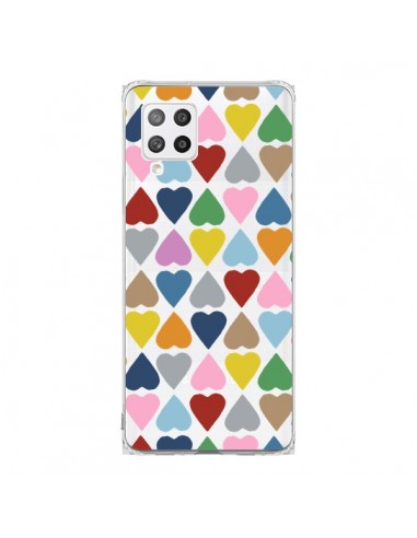 Coque Samsung A42 Coeurs Heart Couleur Transparente - Project M