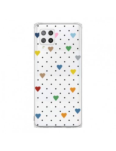 Coque Samsung A42 Point Coeur Coloré Pin Point Heart Transparente - Project M