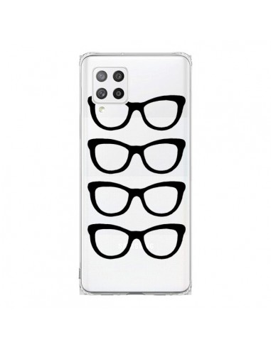 Coque Samsung A42 Sunglasses Lunettes Soleil Noir Transparente - Project M