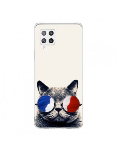 Coque Samsung A42 Chat à lunettes françaises - Gusto NYC