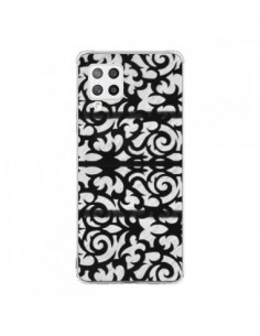 Coque Samsung A42 Abstrait Noir et Blanc - Irene Sneddon