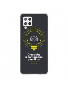 Coque Samsung A42 Creativity is contagious, Einstein -...